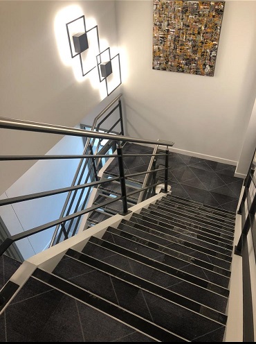 Elite flooring office stairs